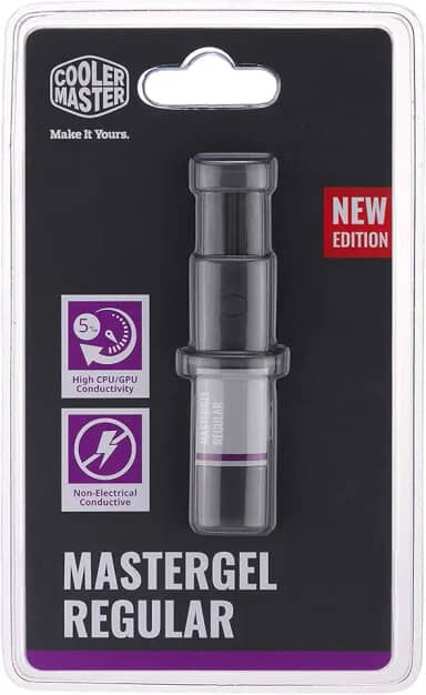 Pasta Térmica Cooler Master MasterGel Regular, 4g, 1.5ml, Cinza, 5 W/m-K