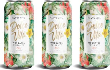 Vinho Rose Frisante Santa Vita Moscatel Lata 269ml (3 Unidades)
