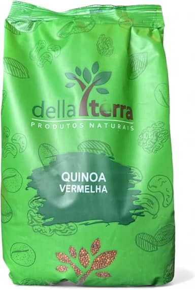 Quinoa Quinua em Grãos Vermelha 1Kg Della Terra