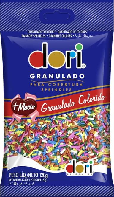 Chocolate Granulado Colorido 120g Dori