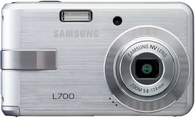 Samsung Câmera digital Digimax L700 7MP com zoom óptico de redução de vibração avançada de 3 x (prata)