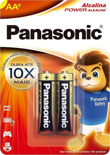 Panasonic Pilha Alcalina Lr6Xab/2B Cinzaaa (Pequena)