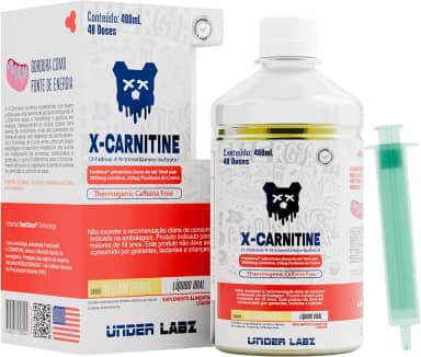 X-Carnitine Lipo Drive | Under Labz | Linha Essentials (480ml) – 48 doses | L-Carnitina Líquida, Energia e Foco Metabólico – Suplemento para Definição e Performance Diária (480ml (48doses), Yellow Fruits)