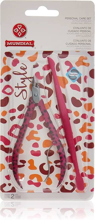 Mundial Alicate cuticula +Espatula (758) Estampado