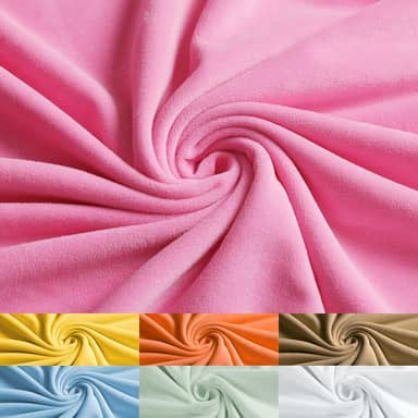 Konelia Tecido Minky by The Yard, tecido de lã super macio de 1,0 mm, tecido de pelúcia macio de 152 cm de largura, tecido felpudo para costura, cobertor, capa de travesseiro, cachecol, máscara, cama