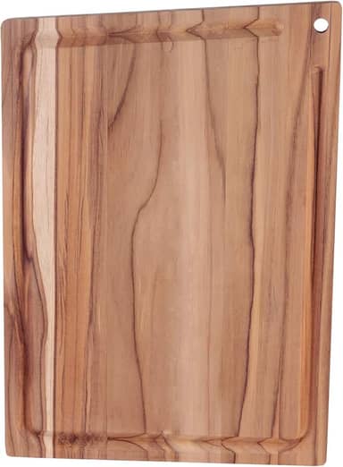 Tábua De Corte Retangular 40cmx28cm Tábua De Churrasco Madeira Teca Tramontina