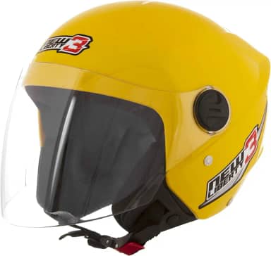 CAPACETE ABERTO PRO TORK NEW LIBERTY 3 SOLID AMARELO TAM. 56