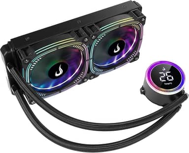 Water Cooler 240mm | Rise Mode | Aura Ice Black Argb