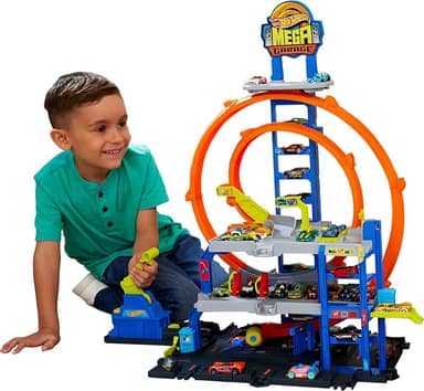 Hot Wheels City Pista de Brinquedo Mega Garagem para crianças a partir de 4 anos
