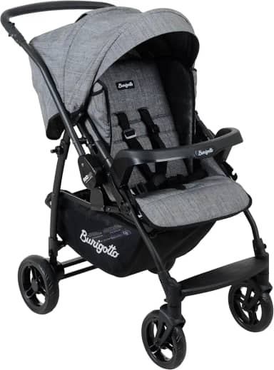 Carrinho de Bebê Burigotto RIO 22 Reversível Até 22kg Cinza Mesclado