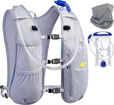N NEVO RHINO Colete De Hidratação Para Corrida Feminino, Mochila Com Bexiga Água 1,5L, Pequena, Leve E Respirável, Trilhas, Ciclismo Maratona