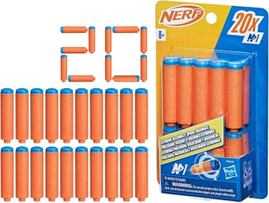 Nerf N Series Refil 20 Dardos N1 (Compatíveis Apenas com os Lançadores N Series), brinquedos para meninos e meninas, brinquedo de Natal para adolescentes e crianças acima de 6 anos