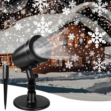 Luzes de Projetor de Natal Ao Ar Livre, Decorações de Natal Ao Ar Livre, Luzes de Projetor de Férias de Neve, Luzes de Floco de Neve Led À Prova D'Água, Decoração de Natal para Casa, Quintal, P