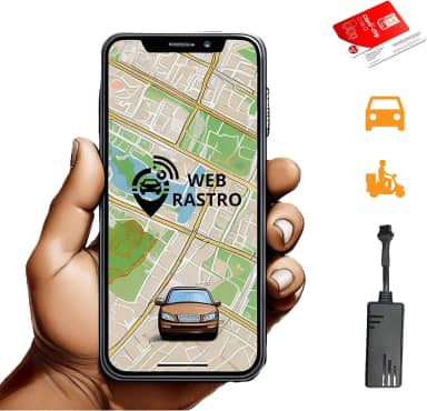 Kit de Rastreador Veicular com aparelho + chip + bloqueador + plataforma (1 veiculo)