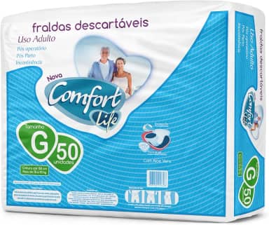 Fralda Descartável Geriátrica Adulto Comfort Life Direto da Fábrica Hiper (G)