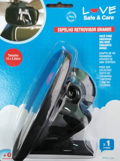 LOVE Espelho Retrovisor Baby Love Preto