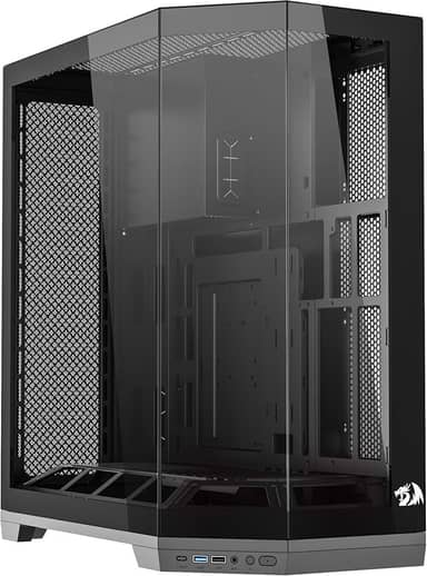 Gabinete Gamer Redragon Edge Preto Sem Fans CA-608B