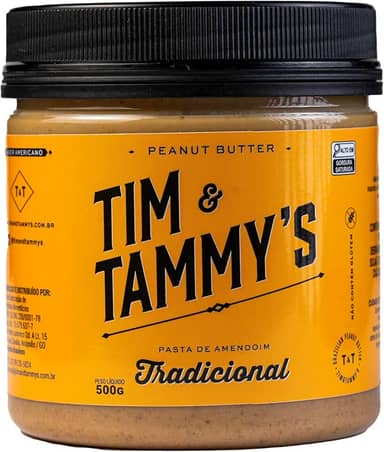 Tim & Tammy's Pasta de amendoim Tradicional Americano, 500g