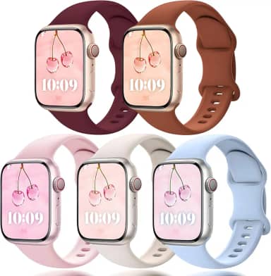 Pulseira para Apple Watch 38mm 40mm 41mm 42mm 44mm 45mm 46mm 49mm, para iWatch Series 11 10 9 8 7 6 5 4 3 2 1 SE Ultra, pulseira esportiva de silicone à prova d'água para homens e mulheres