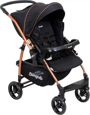 Carrinho de Bebê Burigotto RIO 22 Reversível até 22kg Preto Cobre