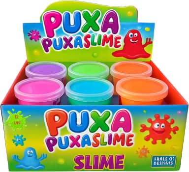 Kit 12 Unidades Slime Leleca Puxa Puxa Divertido, Amoeba - Estique, Modele e Solte a Imaginação com Slime Colorido e Textura Incrível, Cores Sortidas, Festa, Criança, Não gruda