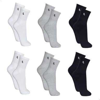 Kit 6 Pares Meias Lupo 3245 Cano Médio Algodão - Sortido