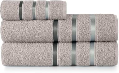 Jogo de Toalha 02 Banho e 01 Rosto, 100% Algodão Teka Dry