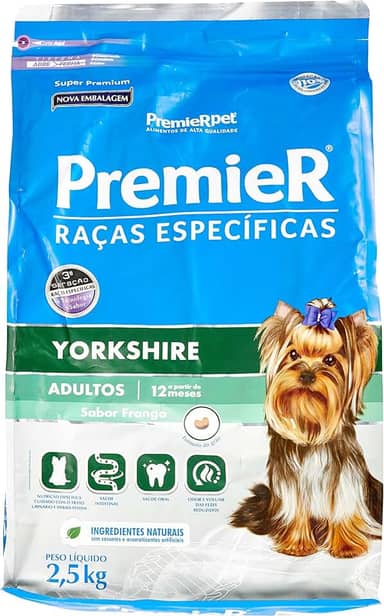 Ração Premier Pet Raças Específicas Yorkshire Para Cães Adultos, 2,5Kg