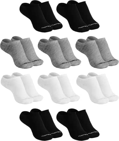 Kit 10 Pares Meias Soquete Sapatilha Invisível Cano Baixo Algodão Mash Unissex