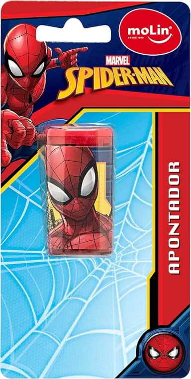 Molin Apontador com Depósito Spiderman - Blister com 1 Unidade