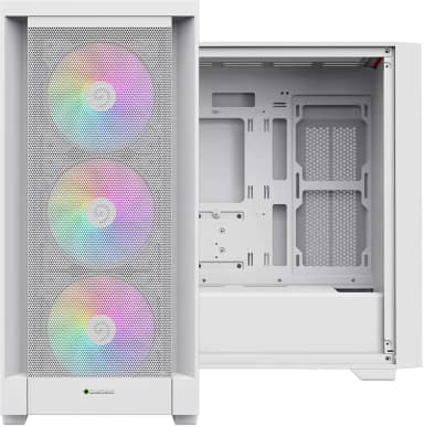 Gabinete Gamer Gamemax Defender - Mini Tower, USB 3.0+2.0, Lateral Vidro - Branco