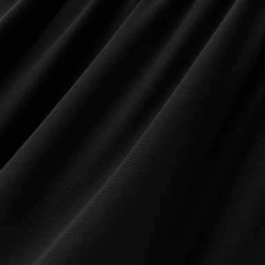 FabricLA Tecido de tricô fosco de nylon elastano para roupa de banho 230 g/m2 - Preto - Tecido elástico em 4 direções - 150 cm de largura como roupa esportiva, roupa de dança, roupa de ioga e maiô - 2