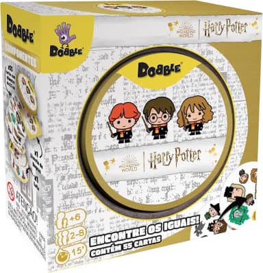 Asmodee, Dobble: Harry Potter, Jogo de Cartas para Amigos, 2 a 8 jogadores, Idade 6+ anos, Partidas de até 15 minutos
