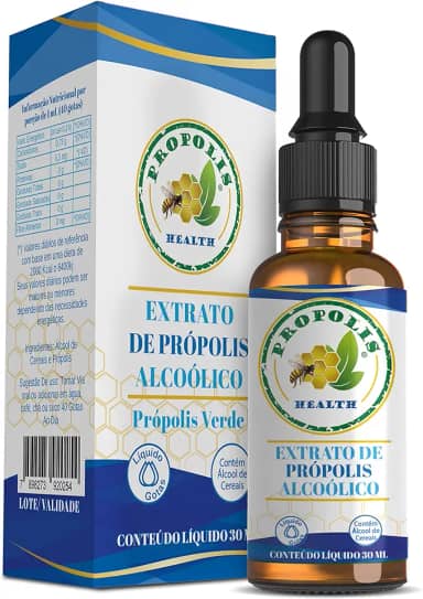 Extrato de Própolis Verde 30ml - Extrato Seco 21% - 300mg/1ml - Propolis Health Gotas - Propriedades Superior Para a sua Saúde - 30 Dias de Suplemento - Própolis Liquido - Própolis Verde