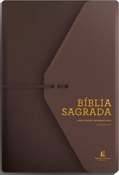 Bíblia NVI, Couro Soft, Marrom Artesanal, Espaço para Anotações