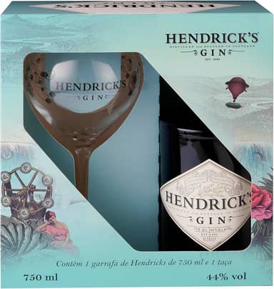 Gin Hendrick's 750ml + Taça Personalizada