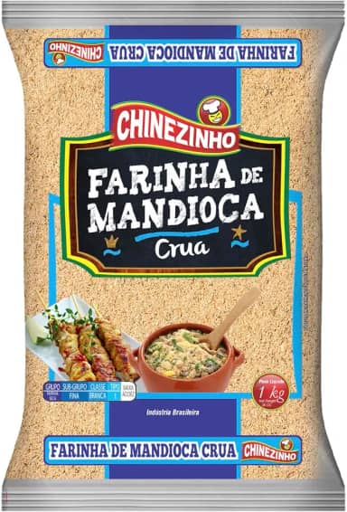 Chinezinho, Farinha de Mandioca Crua, 1 Kilo