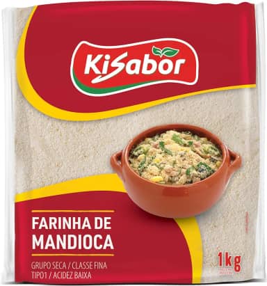KiSabor Farinha De Mandioca Crua Fina Kisabor 1 Kilo