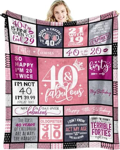 Presentes de aniversário de 40 anos para mulheres, presentes de aniversário de 40 anos para mulheres, presente de quarenta anos 1985 decorações de aniversário de 40 anos para mulheres