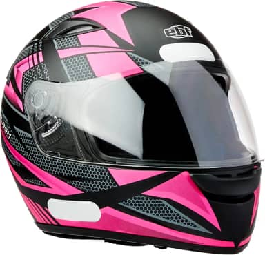 Capacete Ebf New Spark Flash 60/Preto Fosco/Rosa