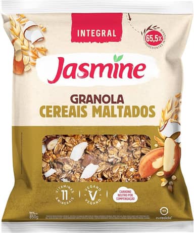 Jasmine Granola Cereais Maltados Integral 850g