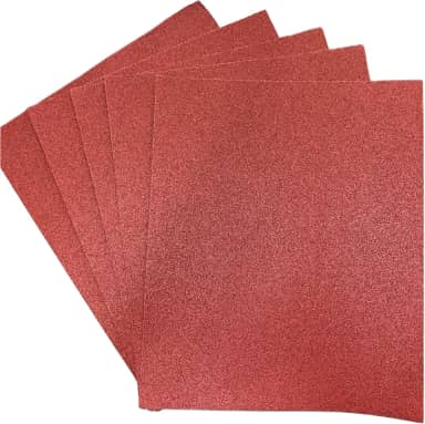 Folha de Lixa Grão 80 para Massa, Madeira, Gesso, Tinta e Reboco – Kit com 5 Folhas | Lixa Intermediária para Desbaste Moderado, Nivelamento e Preparação da Superfície
