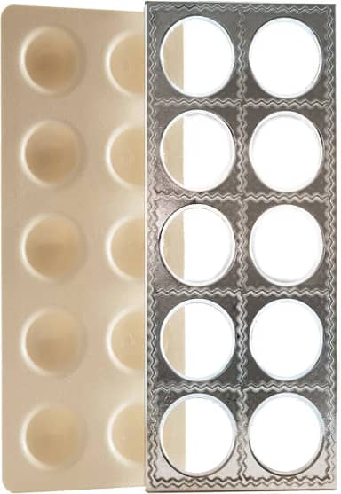 Norpro Máquina de ravioli jumbo com prensa, 31 x 13 x 2,5 cm, branco