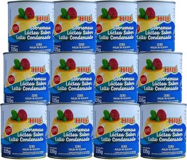 Leite Condensado Diet Hué Sem Glúten Zero Açúcar 12 Latas
