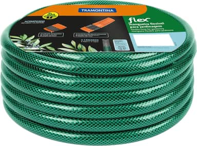 Tramontina Mangueira Flex Com Engates Rosqueados E Esguicho Em Pvc Verde 15 M