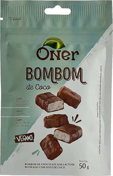Bombom de Coco Fit, Oner, 50 g