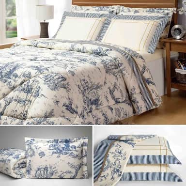 Casaborda Enxovais Kit Edredom Porcelana 3 Peças Percal 180 Fios Palha, Bege, Queen, Edredrom Porcelana Queen