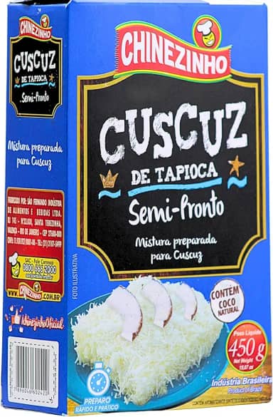 Chinezinho Cuscuz De Tapioca Semi-Pronto 450 Gramas