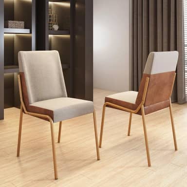 Conjunto 2 Cadeiras de Jantar Hug 1749 Carraro (Rose)