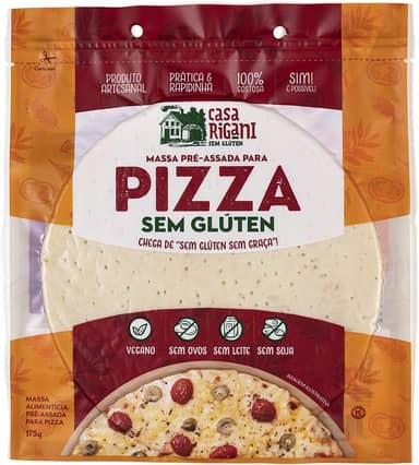 Massa para Pizza Sem Glúten Casa Rigani 175g